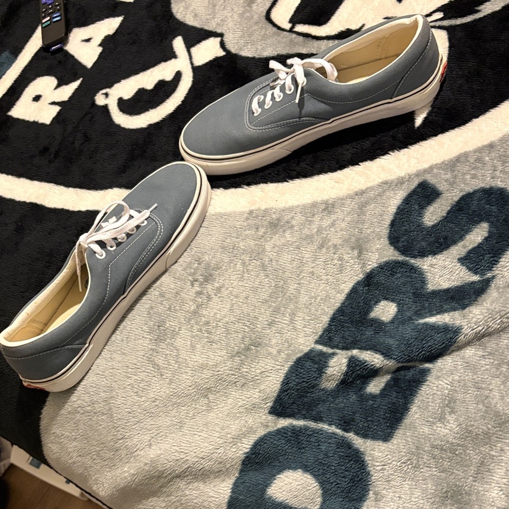 Vans Light Blue Canvas Sneakers with White Accents - Picture 4 of 4